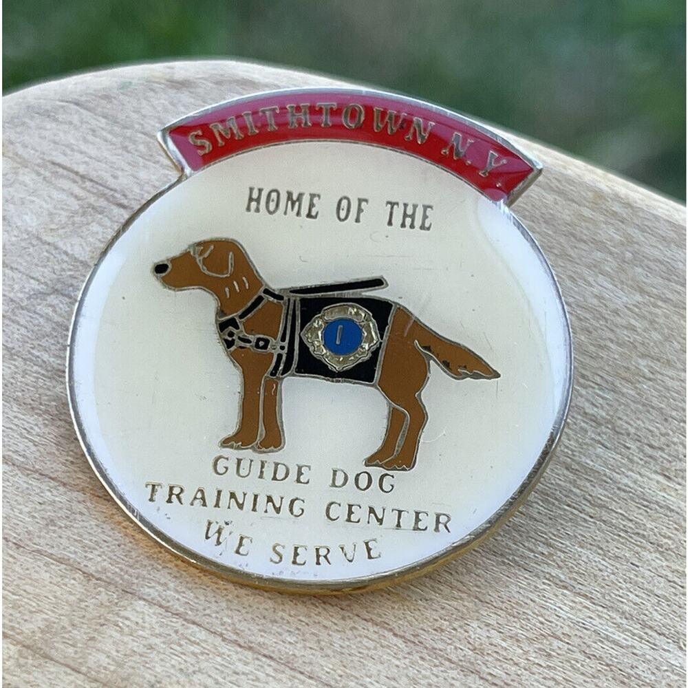 Lions Club Lapel Pin Smithtown NY Home of the Guide Dog Training Center We Serve